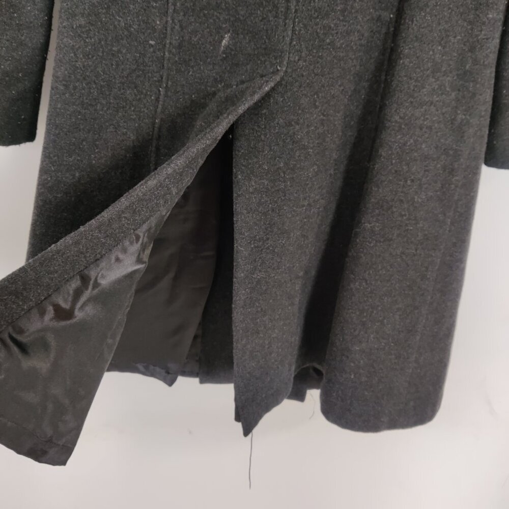 Simon Chang Women's Coat Size 9 / 10 Gray Wool Cashmere Lined Business Casual - Picture 5 of 9